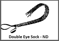 double eye non metallic cable socks